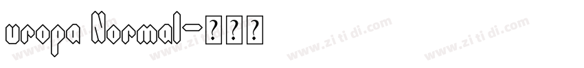 uropa Normal字体转换